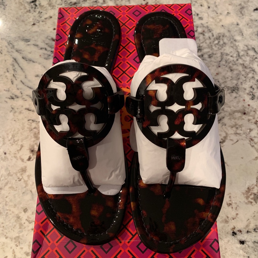 **SOLD** Tory Burch Tortoise Miller Sandals